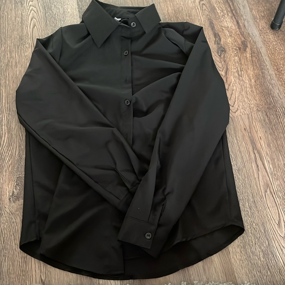 Black button up